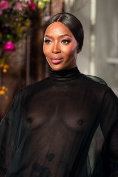 Наоми Кэмпбелл засветила голую грудь на показе Valentino фото #7