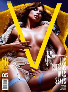 Обнаженная Адриана Лима в журнале V фото #2