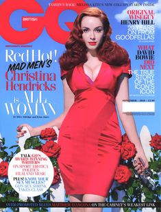 Эротичная Кристина Хендрикс в соблазнительных нарядах для журнала GQ фото #1