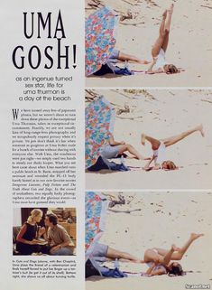 Обнаженная Ума Турман  в журнале Playboy фото #2