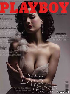 Обнаженная Дита Фон Тиз  в журнале Playboy фото #1